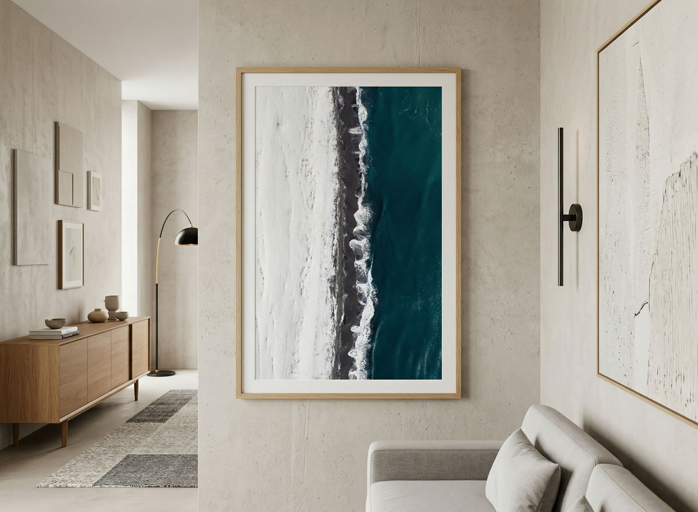 תמונות ים - הים נפגש עם השלג